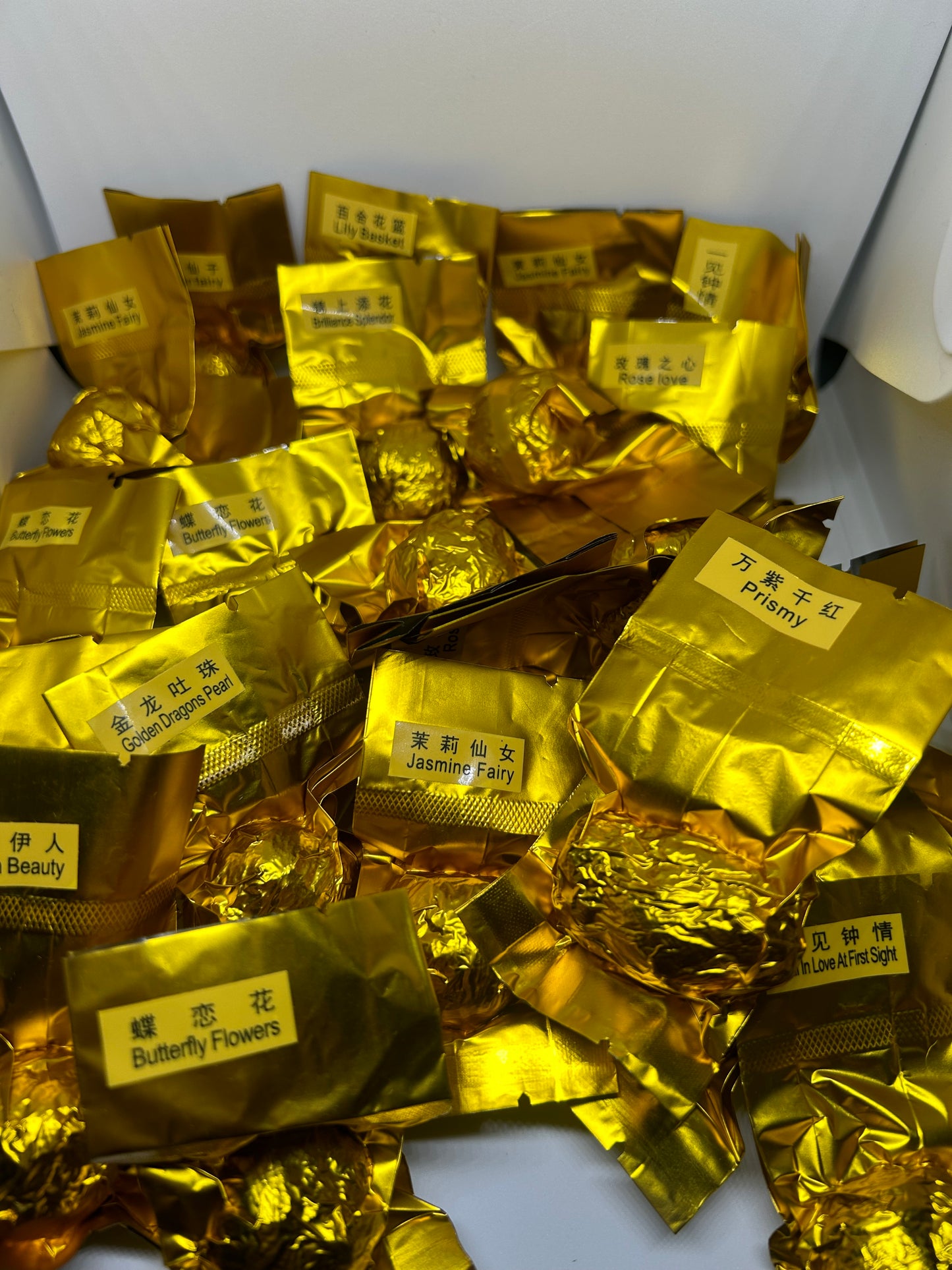 Premium Blooming Tea Balls - 99g Bag, Freshly Air-Shipped for Elegant Tea Moment