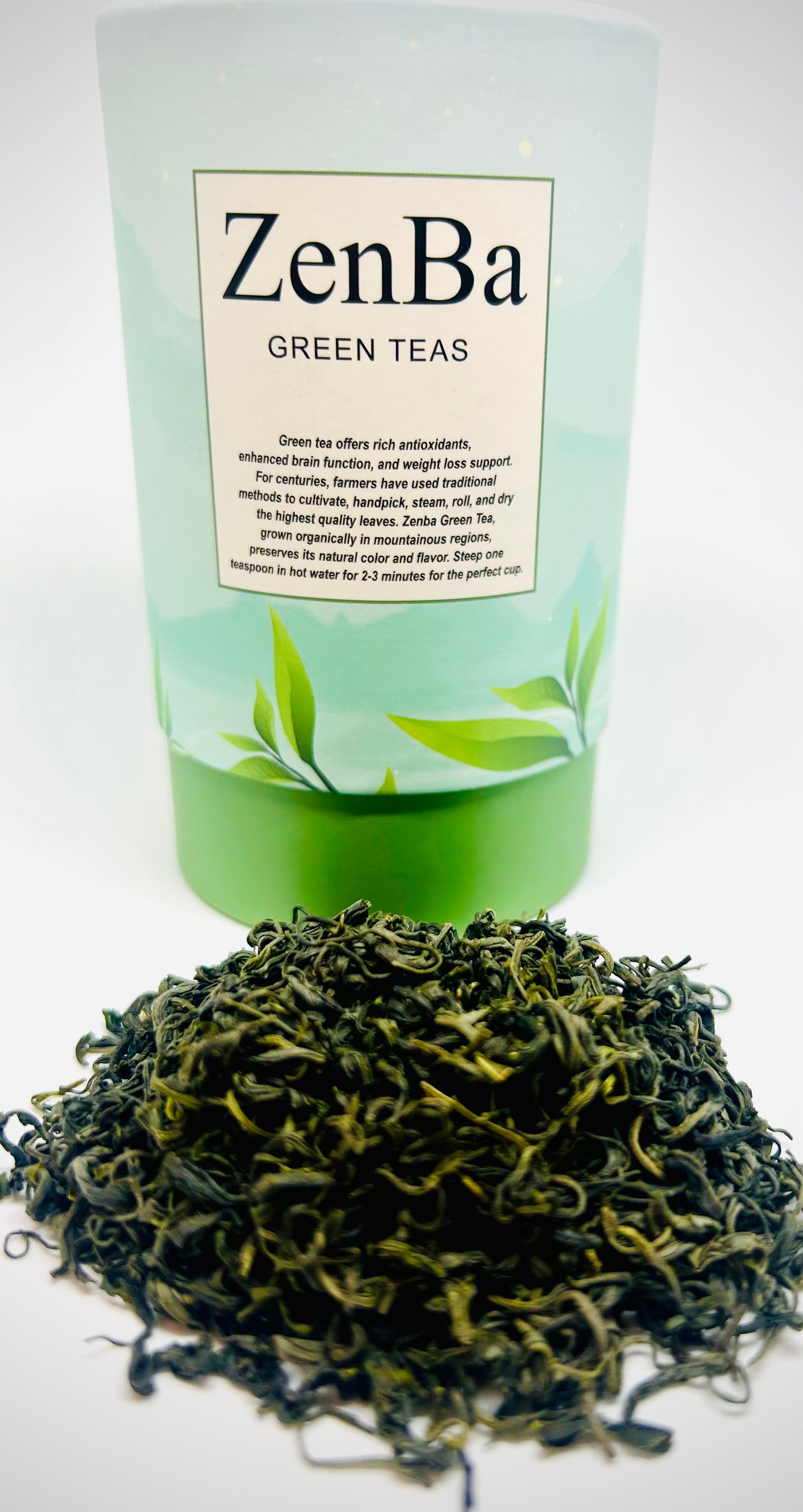 ZenBa Premium Loose Leaf Tea - 1 Box (Choose Green Tea or Floral Tea)