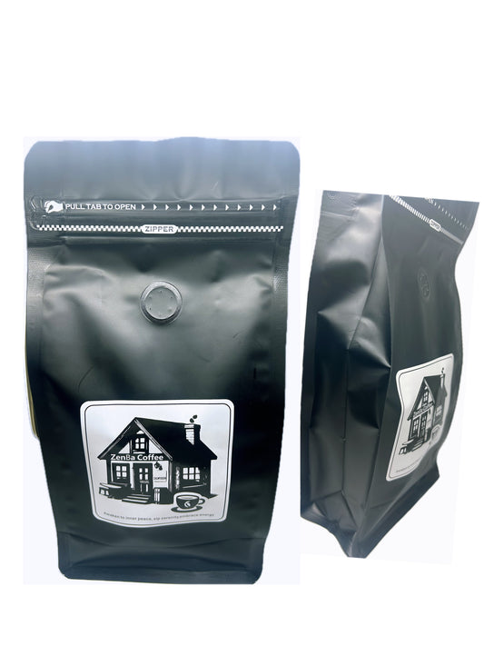 Premium Dark Roast Espresso Coffee Beans 16oz Bag - Strong Robusta Coffee